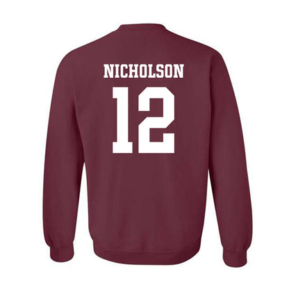 Texas A&M - NCAA Women's Volleyball : Lily Nicholson - Sports Shersey Crewneck Sweatshirt-1