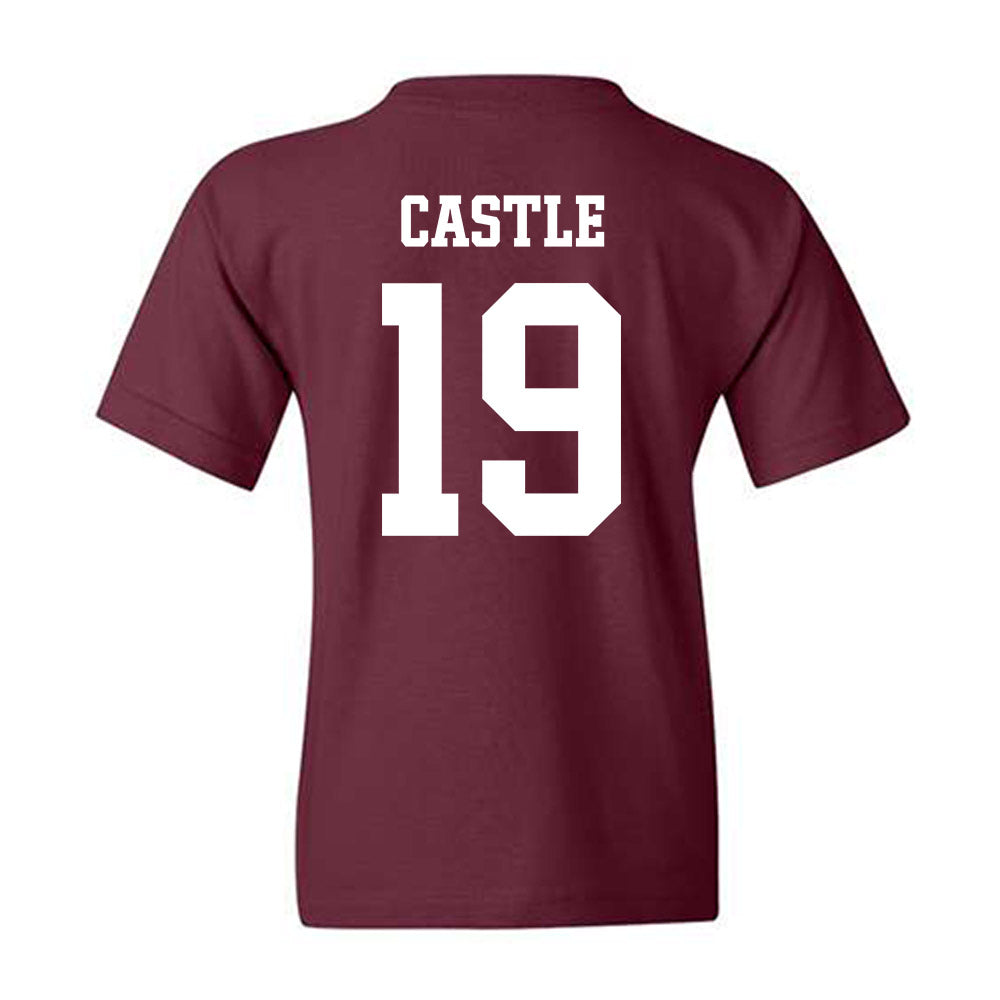 Texas A&M - NCAA Women's Volleyball : Kaia Castle - Sports Shersey Youth T-Shirt-1
