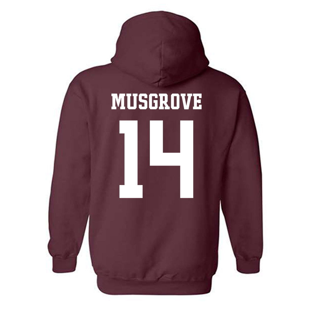 Texas A&M - NCAA Women's Volleyball : Kirra Musgrove - Sports Shersey Hooded Sweatshirt-1