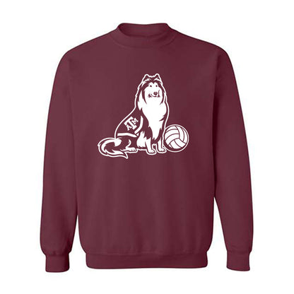 Texas A&M - NCAA Women's Volleyball : Brooke Lacewell - Sports Shersey Crewneck Sweatshirt-0