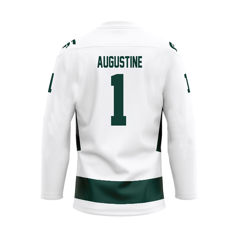 Michigan State - NCAA Men's Ice Hockey : Trey Augustine - White Hockey Jersey-1