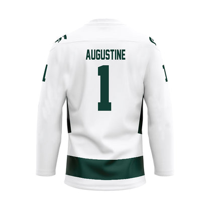 Michigan State - NCAA Men's Ice Hockey : Trey Augustine - White Hockey Jersey-1