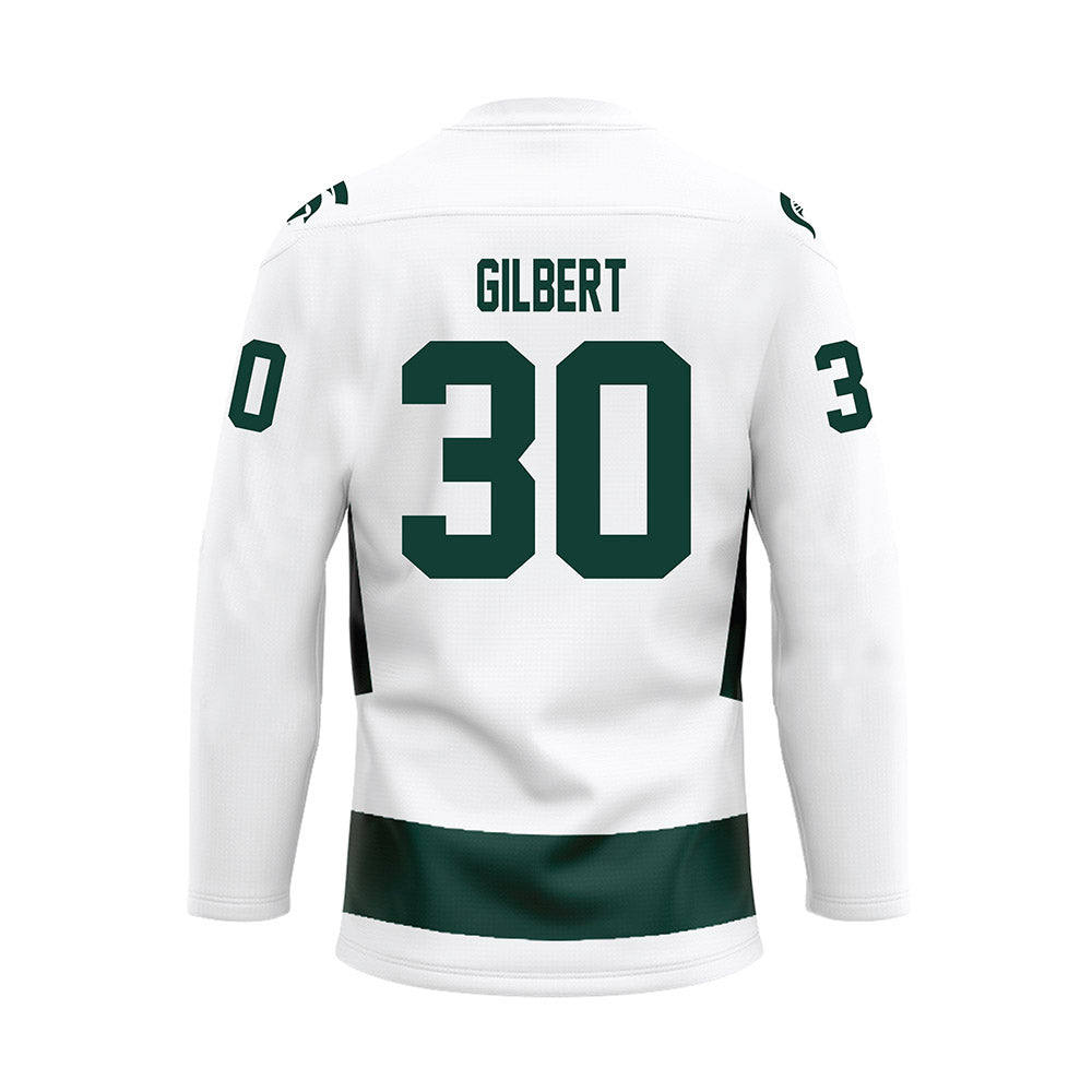 Michigan State - NCAA Men's Ice Hockey : Dolan Gilbert - White Hockey Jersey-1