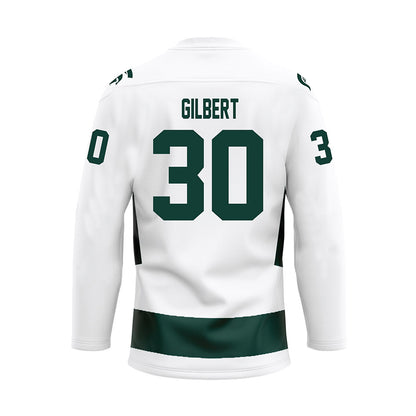 Michigan State - NCAA Men's Ice Hockey : Dolan Gilbert - White Hockey Jersey-1