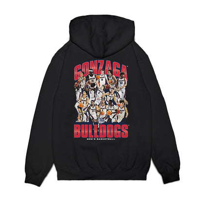 Gonzaga - NCAA Men's Basketball : - Team Collage Premium Hooded Sweatshirt-1