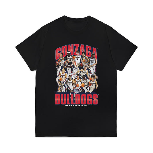 Gonzaga - NCAA Men's Basketball : - Team Collage Comfort Colors T-Shirt-0