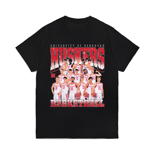 Nebraska - NCAA Men's Basketball : - Team Collage Comfort Colors T-Shirt-0