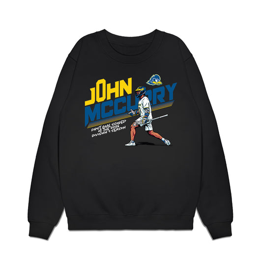 Delaware - NCAA Men's Lacrosse : - First Goal Scored Caricature Premium Crewneck Sweatshirt-0
