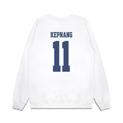 Kentucky - NCAA Men's Basketball : Franck Kepnang - Denim Shersey Premium Crewneck Sweatshirt-1