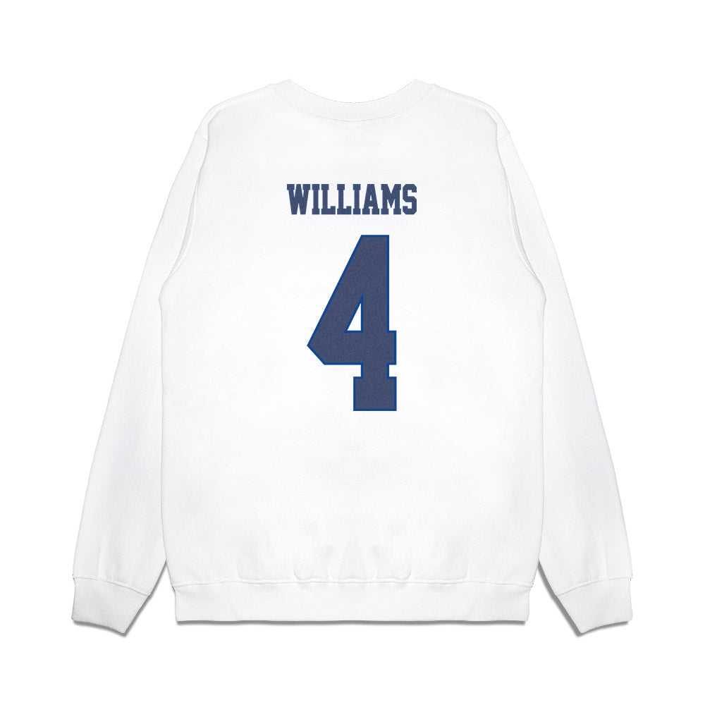 Kentucky - NCAA Men's Basketball : Mason Williams - Denim Shersey Premium Crewneck Sweatshirt-1