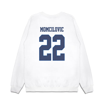 Kentucky - NCAA Men's Basketball : Milan Momcilovic - Denim Shersey Premium Crewneck Sweatshirt-1