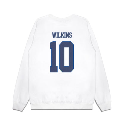 Kentucky - NCAA Men's Basketball : Alex Wilkins - Denim Shersey Premium Crewneck Sweatshirt-1