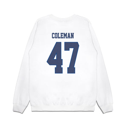 Kentucky - NCAA Baseball : William Coleman - Denim Shersey Premium Crewneck Sweatshirt-1