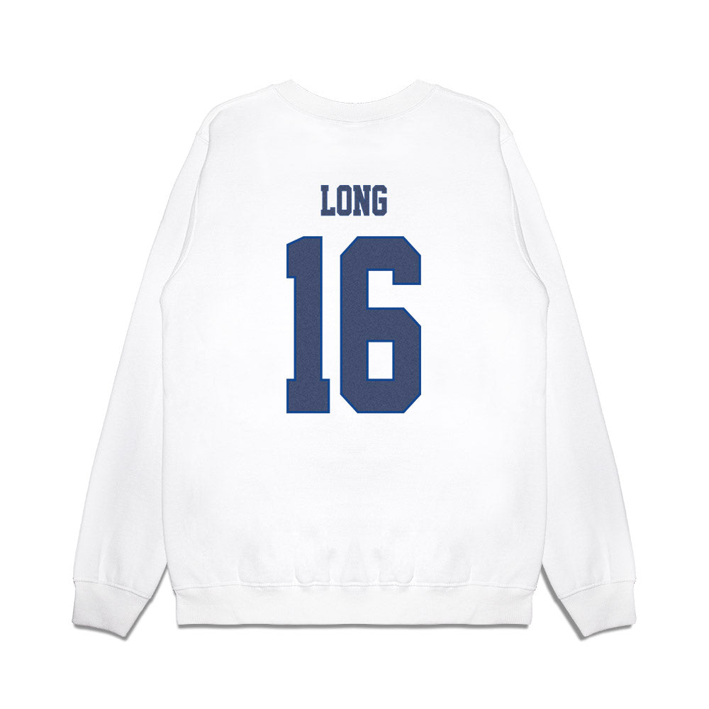 Kentucky - NCAA Football : JacQai Long - Denim Shersey Premium Crewneck Sweatshirt-1