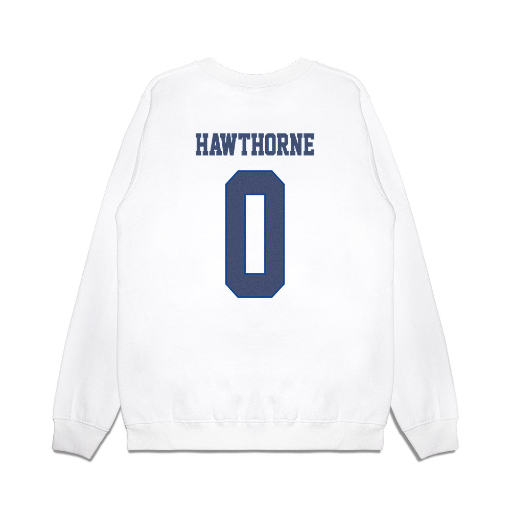 Kentucky - NCAA Men's Basketball : Zyon Hawthorne - Denim Shersey Premium Crewneck Sweatshirt-1