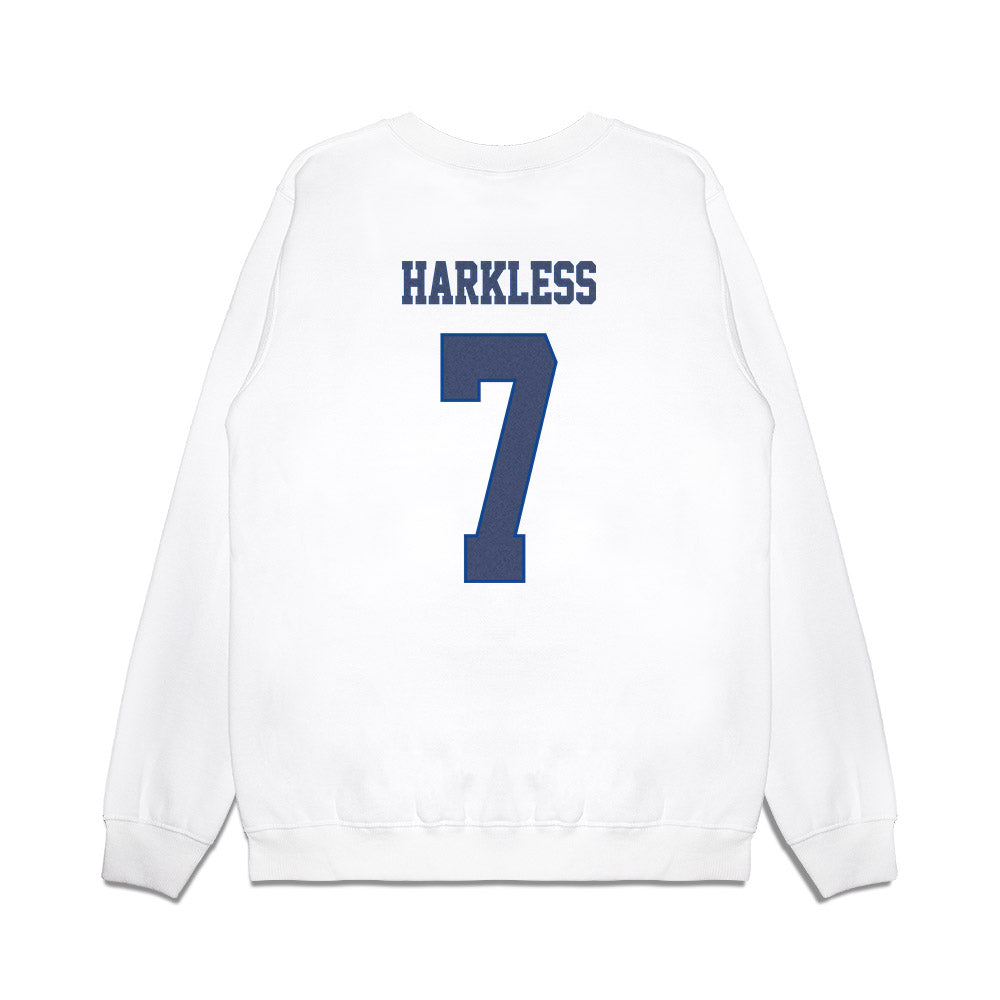 Kentucky - NCAA Football : Jamarrion Harkless - Denim Shersey Premium Crewneck Sweatshirt-1