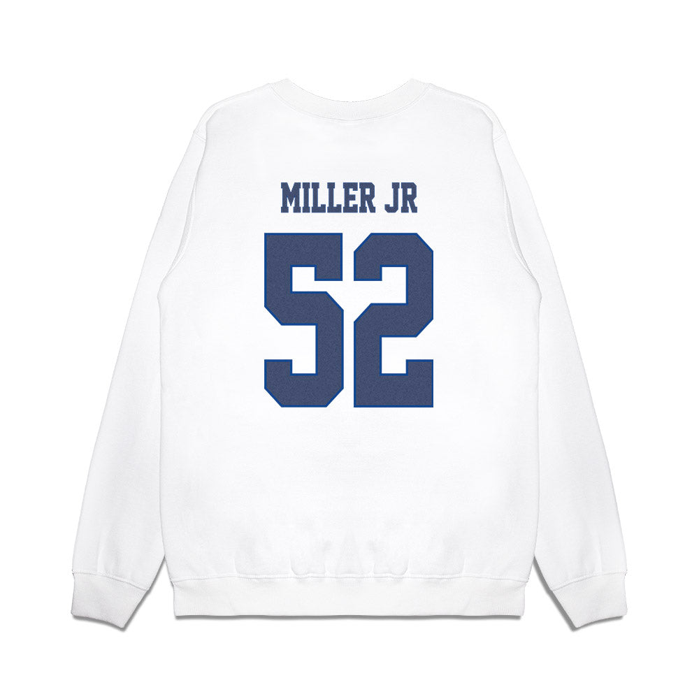 Kentucky - NCAA Football : Cameron Miller Jr - Denim Shersey Premium Crewneck Sweatshirt-1