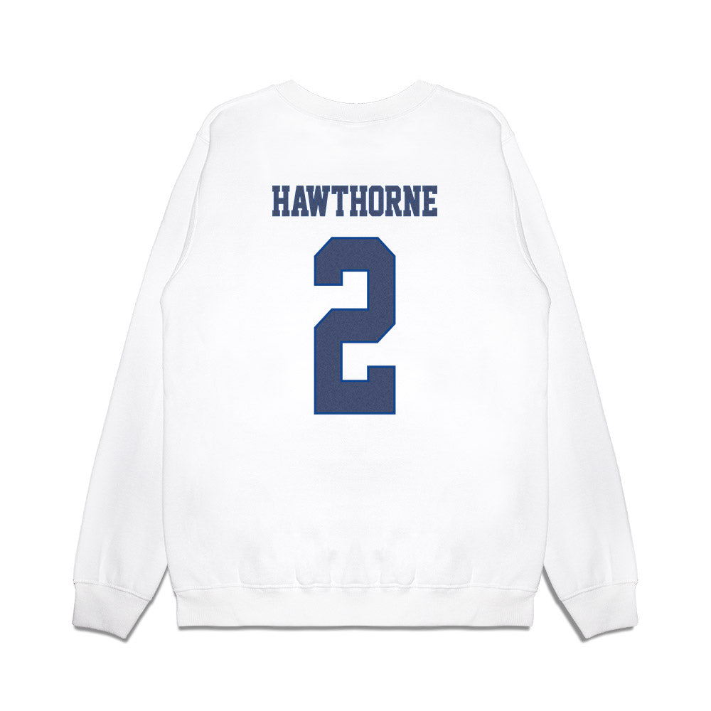 Kentucky - NCAA Men's Basketball : Braydon Hawthorne - Denim Shersey Premium Crewneck Sweatshirt-1