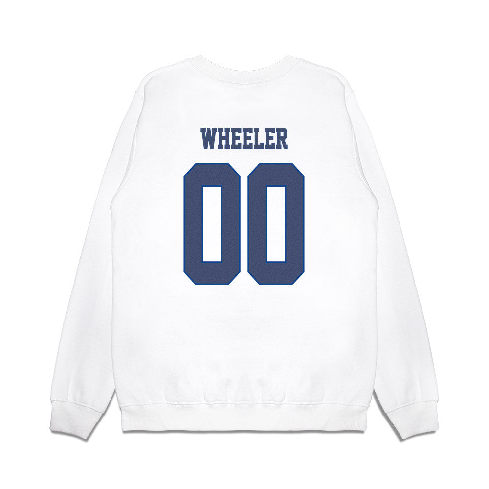 Kentucky - NCAA Football : Jack Wheeler - Denim Shersey Premium Crewneck Sweatshirt-1