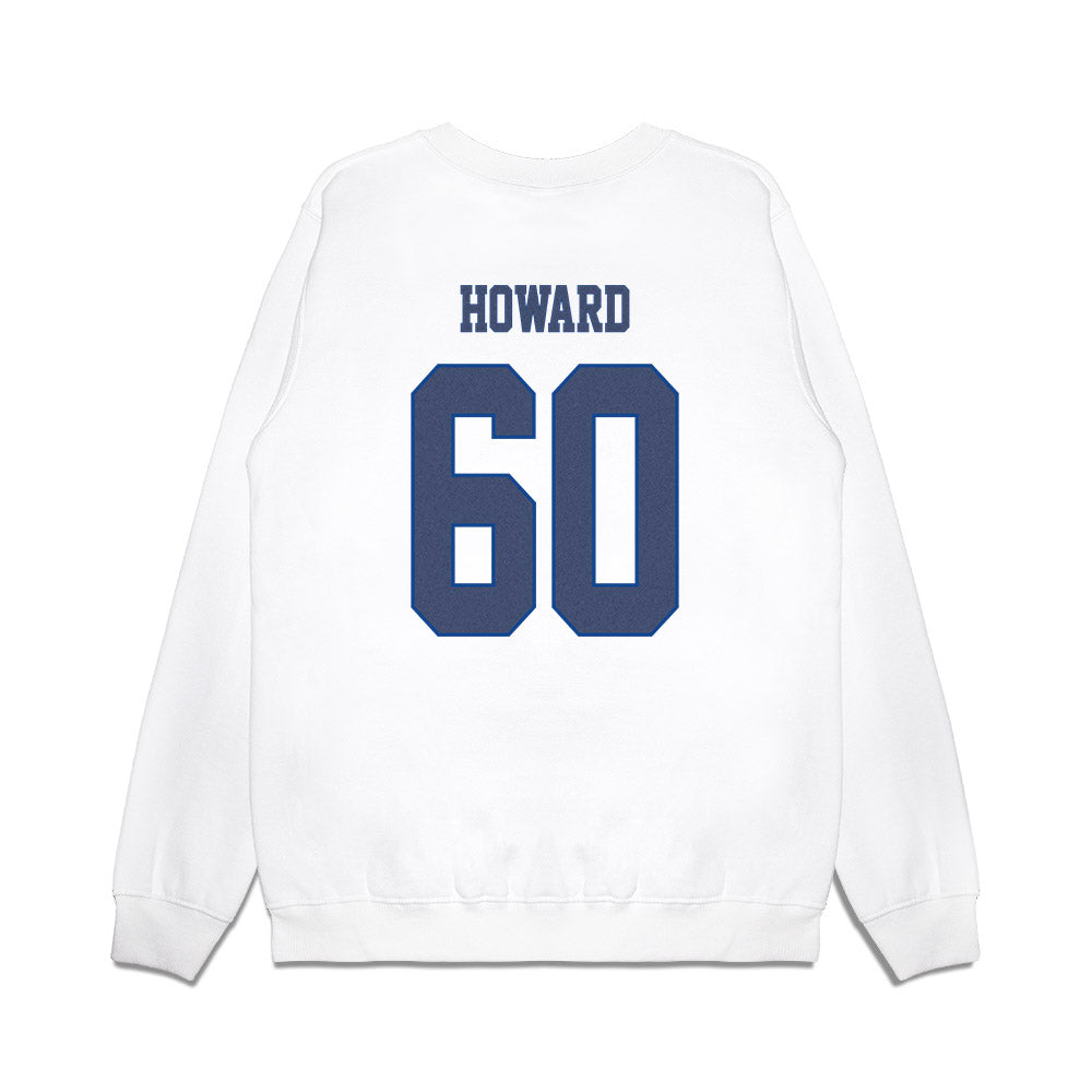 Kentucky - NCAA Football : Mason Howard - Denim Shersey Premium Crewneck Sweatshirt-1