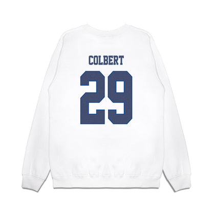 Kentucky - NCAA Football : Jordan Colbert - Denim Shersey Premium Crewneck Sweatshirt-1