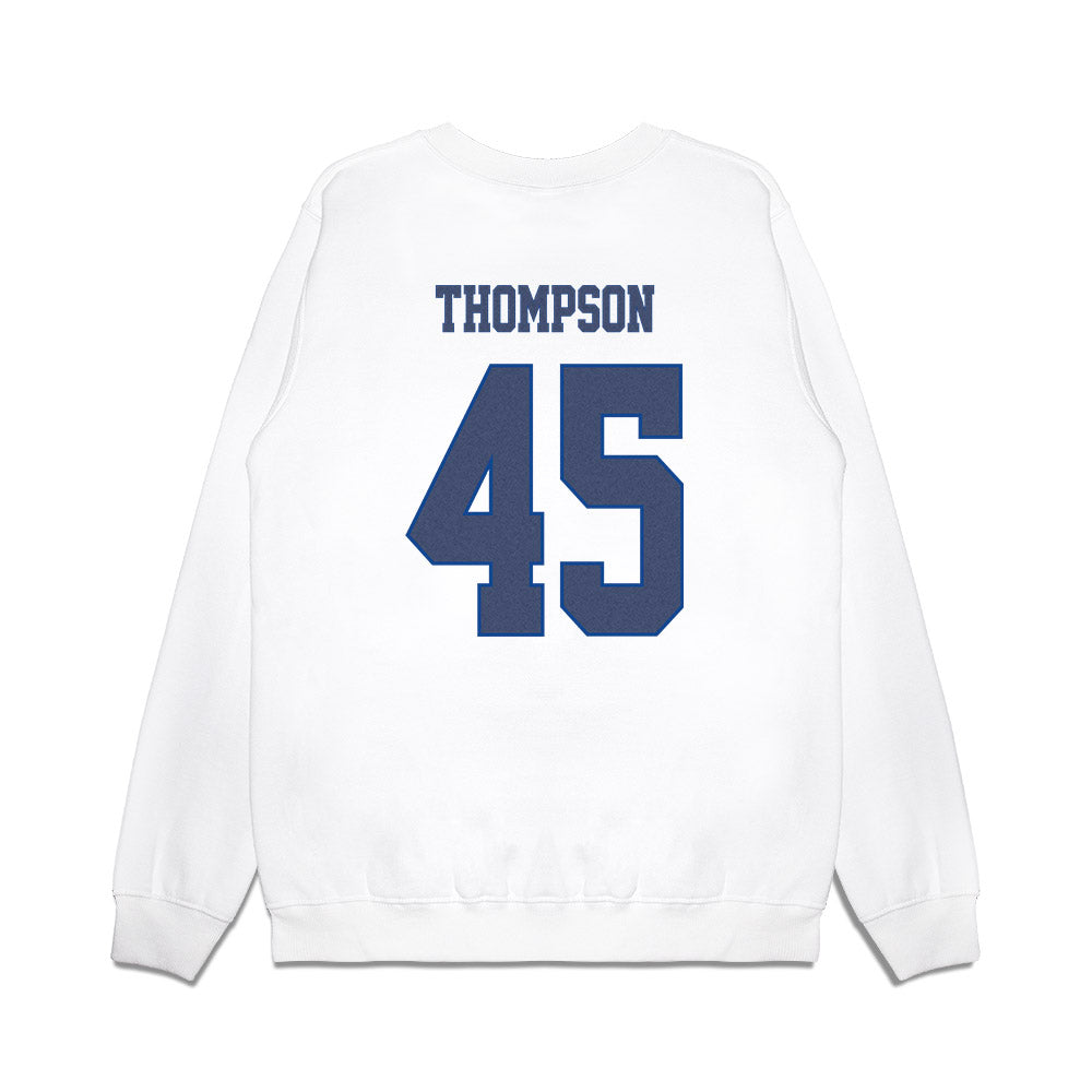 Kentucky - NCAA Football : Kris Thompson - Denim Shersey Premium Crewneck Sweatshirt-1