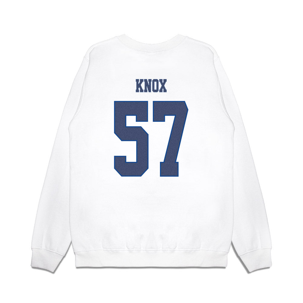 Kentucky - NCAA Football : Jordan Knox - Denim Shersey Premium Crewneck Sweatshirt-1