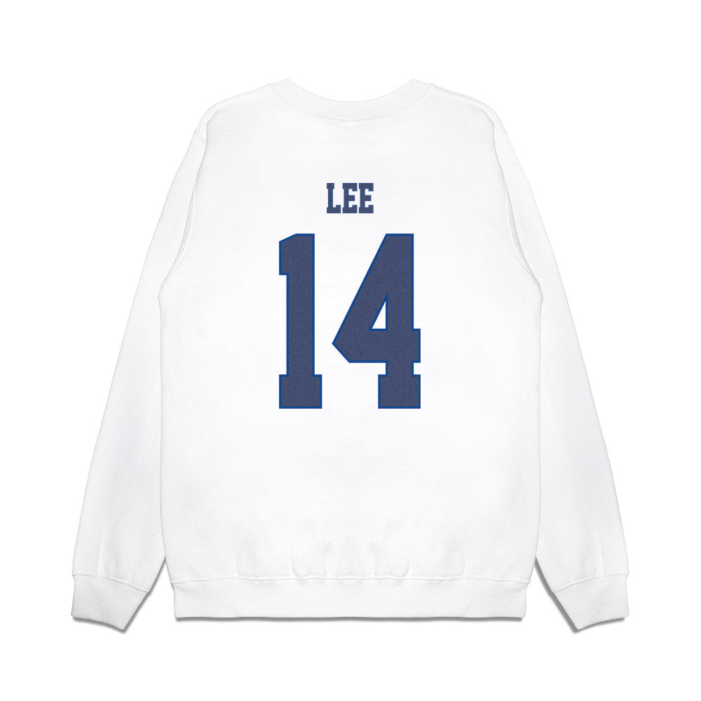 Kentucky - NCAA Men's Soccer : Michael Lee - Denim Shersey Premium Crewneck Sweatshirt-1