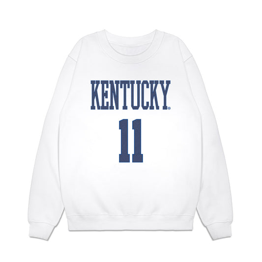 Kentucky - NCAA Football : Braxton Urquhart - Denim Shersey Premium Crewneck Sweatshirt-0