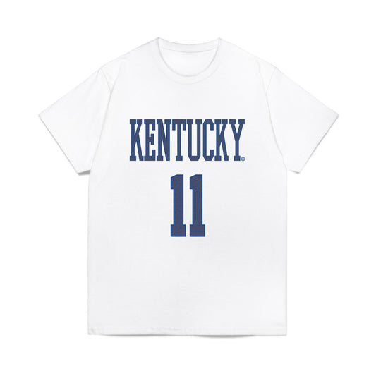 Kentucky - NCAA Football : Braxton Urquhart - Denim Shersey Comfort Colors T-Shirt-0