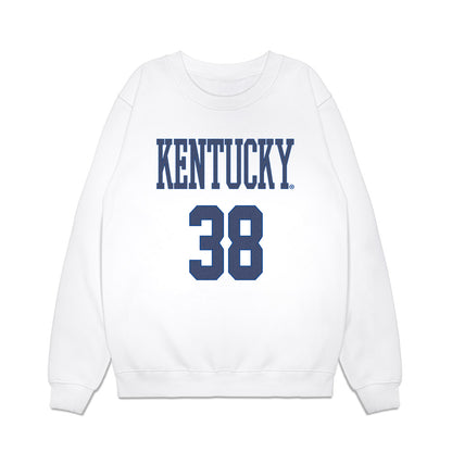 Kentucky - NCAA Football : Tyler Wright - Denim Shersey Premium Crewneck Sweatshirt-0