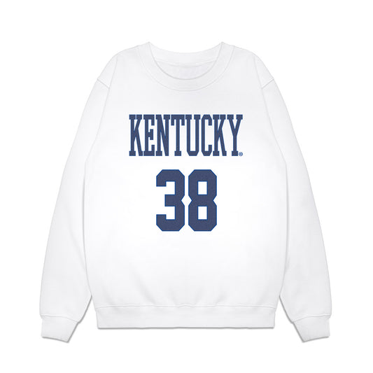 Kentucky - NCAA Football : Tyler Wright - Denim Shersey Premium Crewneck Sweatshirt-0