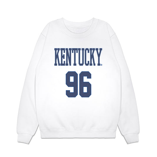 Kentucky - NCAA Football : Dominic Wiseman - Denim Shersey Premium Crewneck Sweatshirt-0