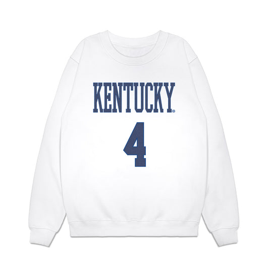 Kentucky - NCAA Football : Martels Carter Jr - Denim Shersey Premium Crewneck Sweatshirt-0