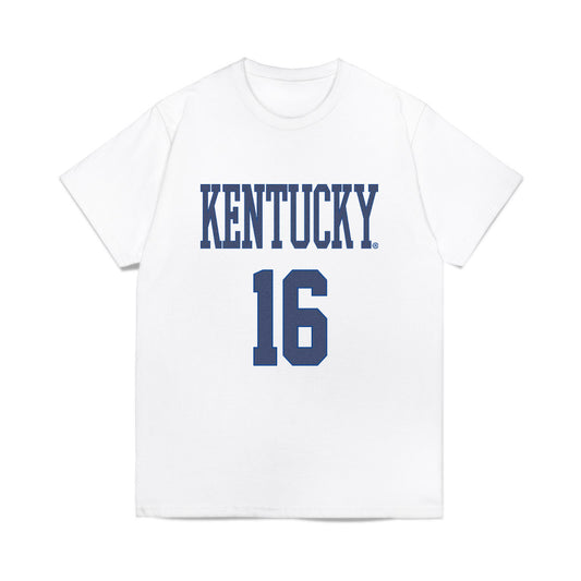 Kentucky - NCAA Football : JacQai Long - Denim Shersey Comfort Colors T-Shirt-0