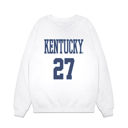 Kentucky - NCAA Football : Isaiah Jackson - Denim Shersey Premium Crewneck Sweatshirt-0