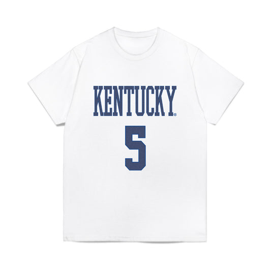 Kentucky - NCAA Football : Jordan Castell - Denim Shersey Comfort Colors T-Shirt-0