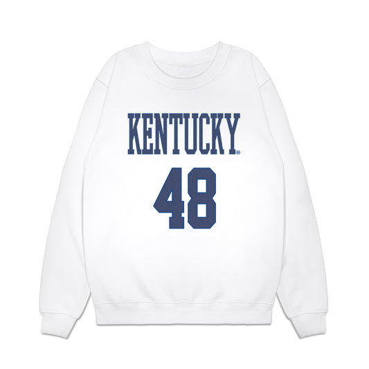 Kentucky - NCAA Football : Thomas O'Hara - Denim Shersey Premium Crewneck Sweatshirt-0