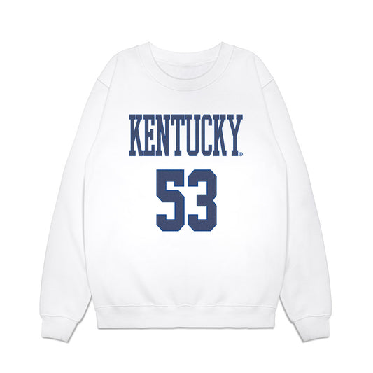 Kentucky - NCAA Football : Zalance Heard - Denim Shersey Premium Crewneck Sweatshirt-0