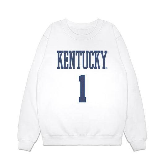 Kentucky - NCAA Football : CJ Baxter Jr. - Denim Shersey Premium Crewneck Sweatshirt-0