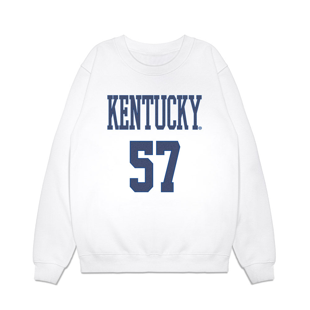 Kentucky - NCAA Football : Jordan Knox - Denim Shersey Premium Crewneck Sweatshirt-0