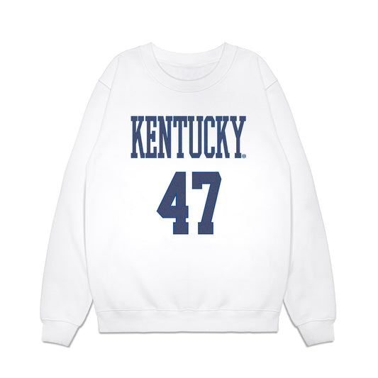 Kentucky - NCAA Baseball : William Coleman - Denim Shersey Premium Crewneck Sweatshirt-0