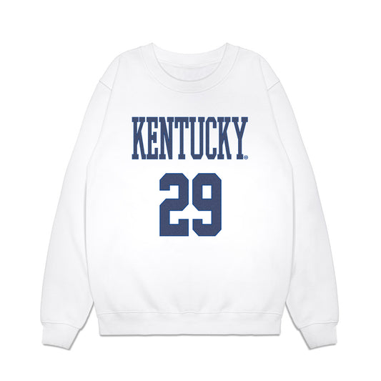 Kentucky - NCAA Men's Soccer : Joaquin Brizuela - Denim Shersey Premium Crewneck Sweatshirt-0