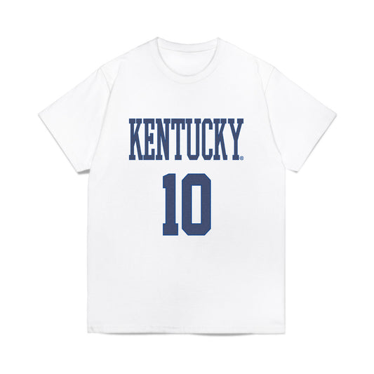 Kentucky - NCAA Men's Basketball : Alex Wilkins - Denim Shersey Comfort Colors T-Shirt-0