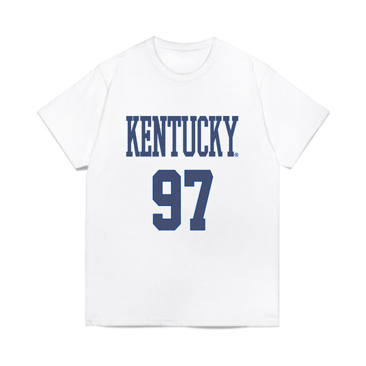 Kentucky - NCAA Football : Spencer Radnoti - Denim Shersey Comfort Colors T-Shirt-0