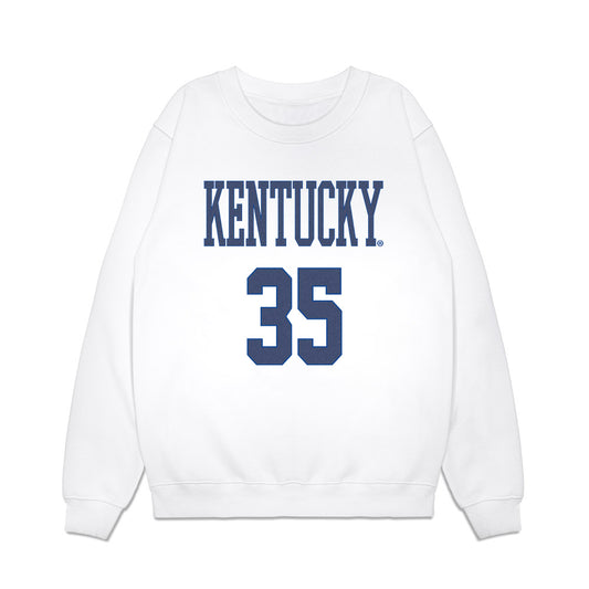 Kentucky - NCAA Football : Matthew Obermeier - Denim Shersey Premium Crewneck Sweatshirt-0
