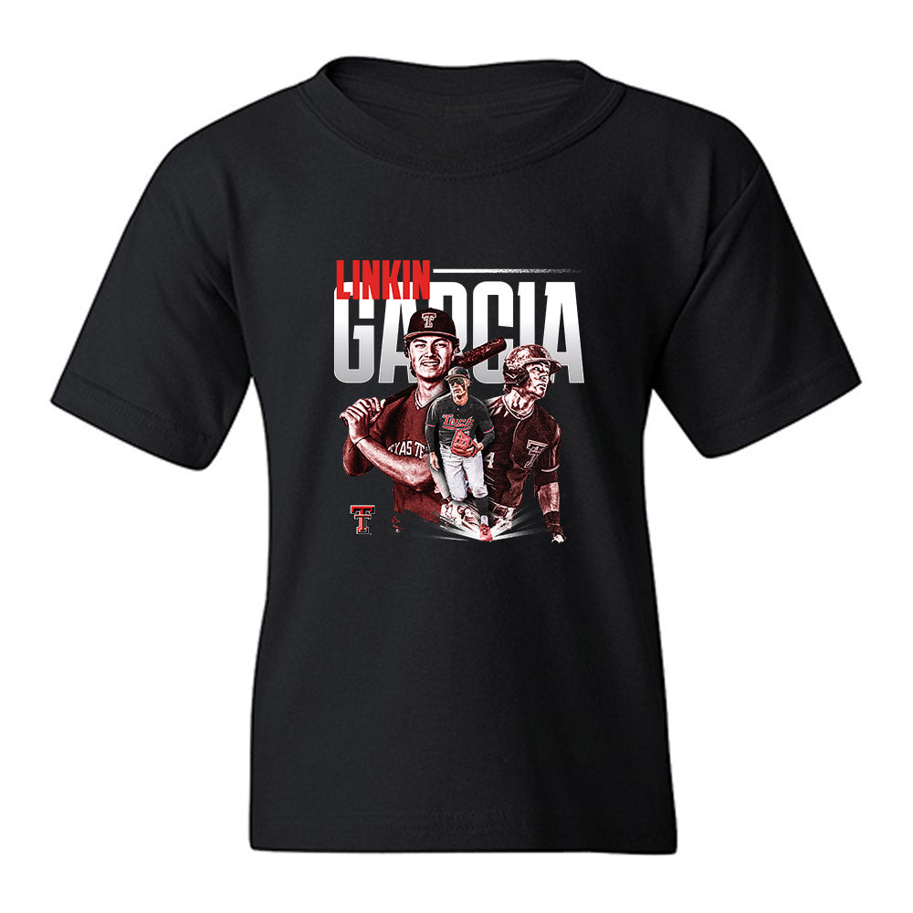 Texas Tech - NCAA Baseball : Linkin Garcia - Youth T-Shirt-0