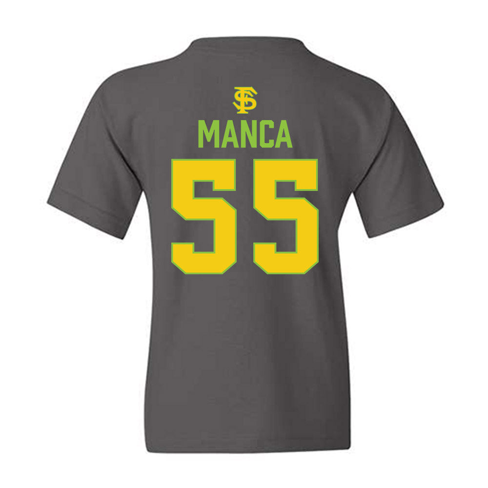 FSU - NCAA Baseball : Payton Manca - Savanna Banana Shersey Youth T-Shirt-1