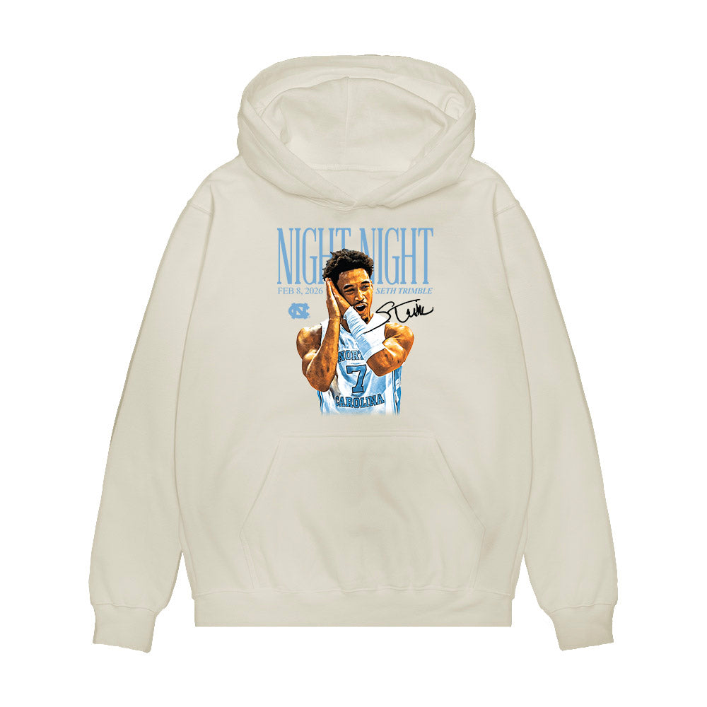 UNC - NCAA Men's Basketball : Seth Trimble - Night Night Premium Hooded Sweatshirt-0