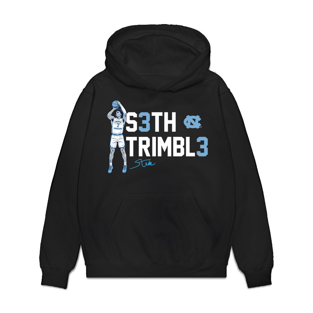 UNC - NCAA Men's Basketball : Seth Trimble - Graphic Premium Hooded Sweatshirt-0